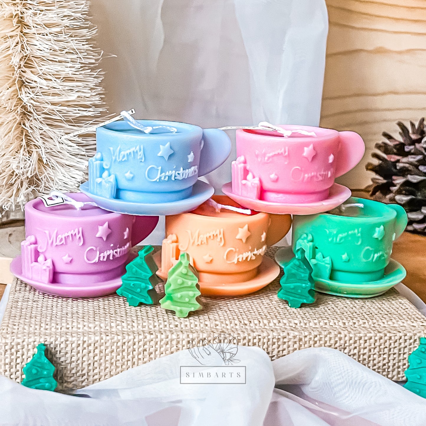 Merry Christmas Teacup mold